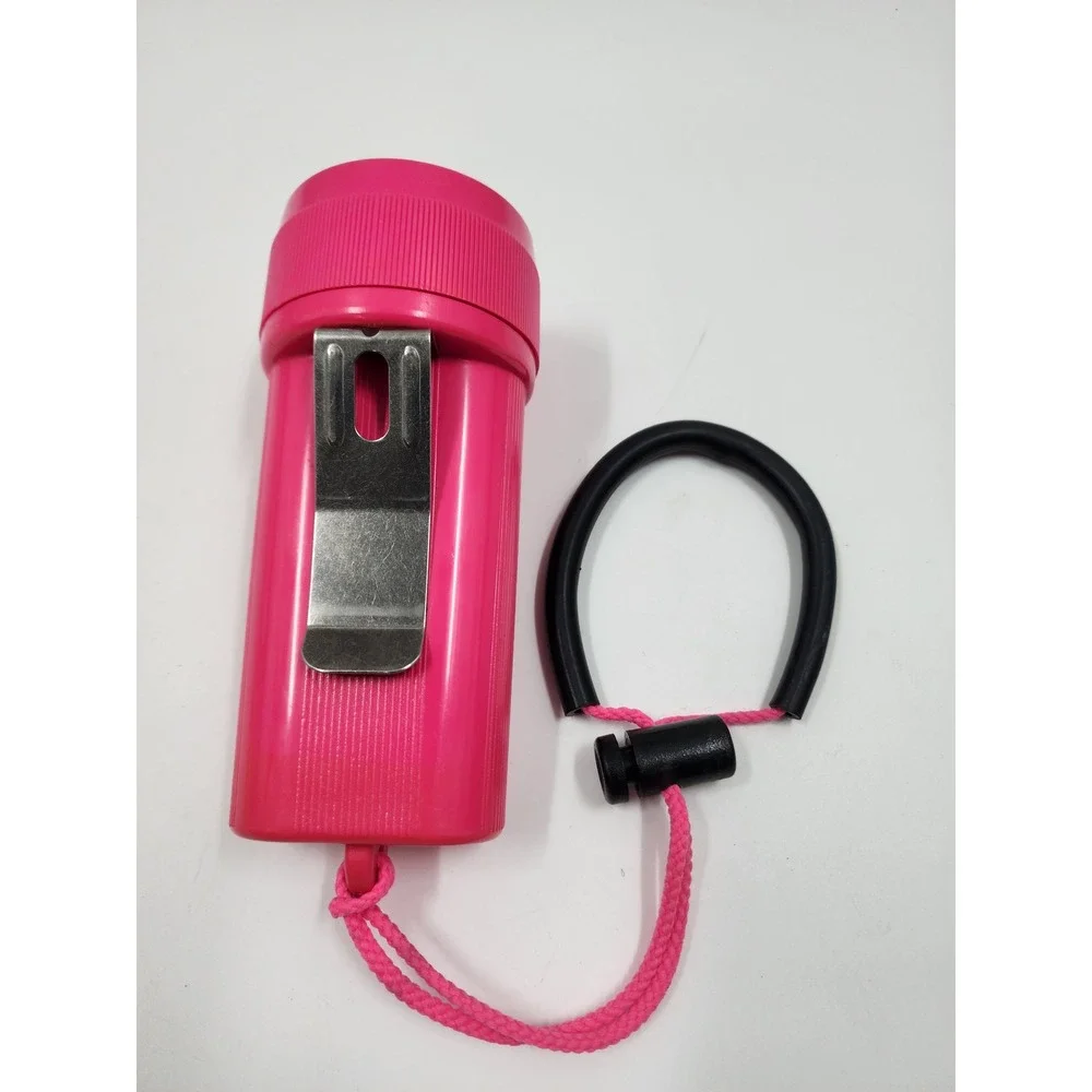 Ikelite Mini C Lite Vintage Scuba Diving Flashlight Hot Pink Made in USA Works